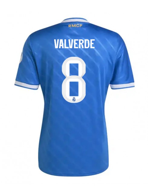 Real Madrid Federico Valverde #8 Rezervni Dres 2025-26 Kratak Rukavima Real Madrid Federico Valverde #8 Rezervni Dres 2025-26 Kratak Rukavima